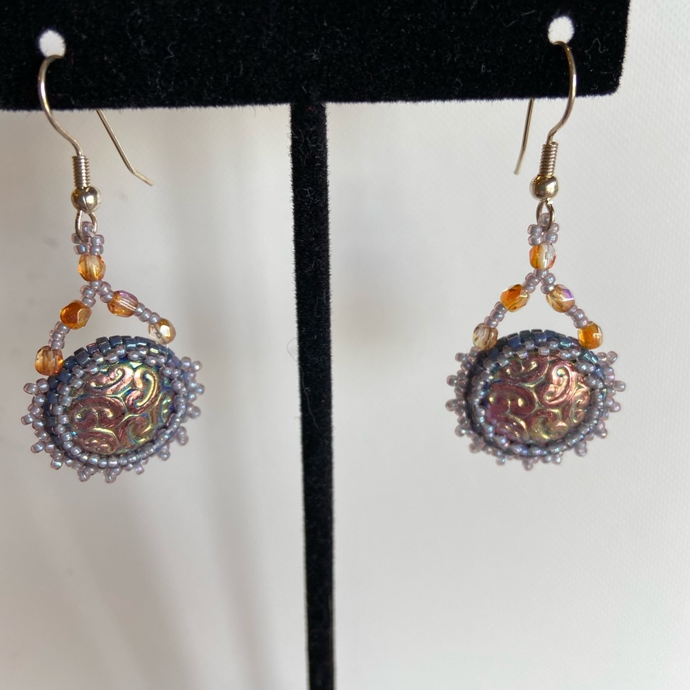 HANDMADE Beaded Boho Statement Earrings
